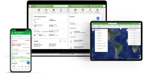 Software de gestão agrícola Aegro para computador, celular e tablet