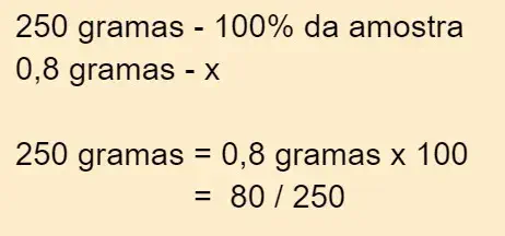 cálculo matemático simples, conhecido como regra de três, aplicado a um contexto prático, provavelmente agr