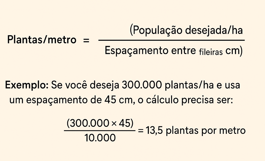 Como Calcular Plantas por Metro: Fórmula e Exemplo Prático fórmula matemática e um exemplo prático para o cálculo da quantidade de plantas por metro linear em um