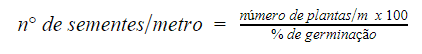 Como Calcular Sementes por Metro: Fórmula de Semeadura uma fórmula matemática fundamental para a agronomia, utilizada para calcular a quantidade de sementes a serem