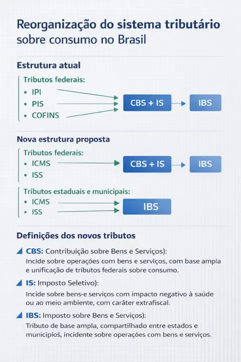 Reestruturação do sistema tributário com unificação de tributos federais, estaduais e municipais