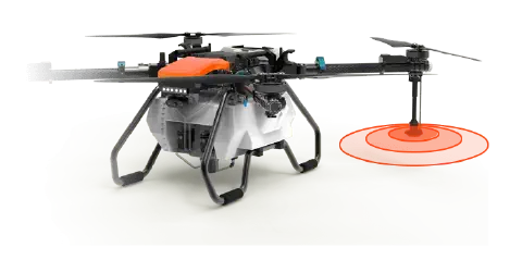 drone agrícola de última geração, projetado especificamente para operações de pulverização. O equipamento p