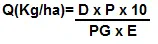 uma fórmula matemática fundamental na agronomia, utilizada para calcular a quantidade de sementes necessárias