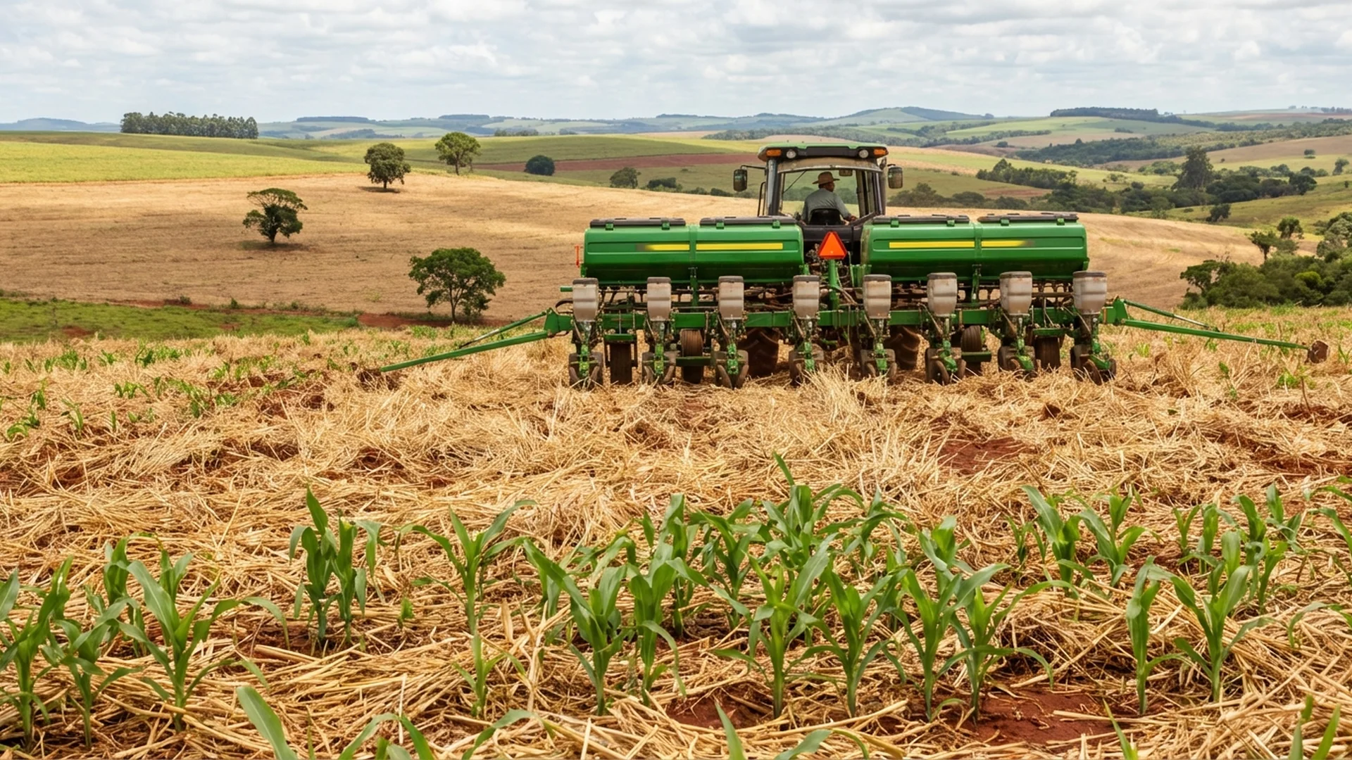 Imagem de destaque do artigo: Plantio Direto: Como Corrigir o Solo e Evitar Perdas [2025]