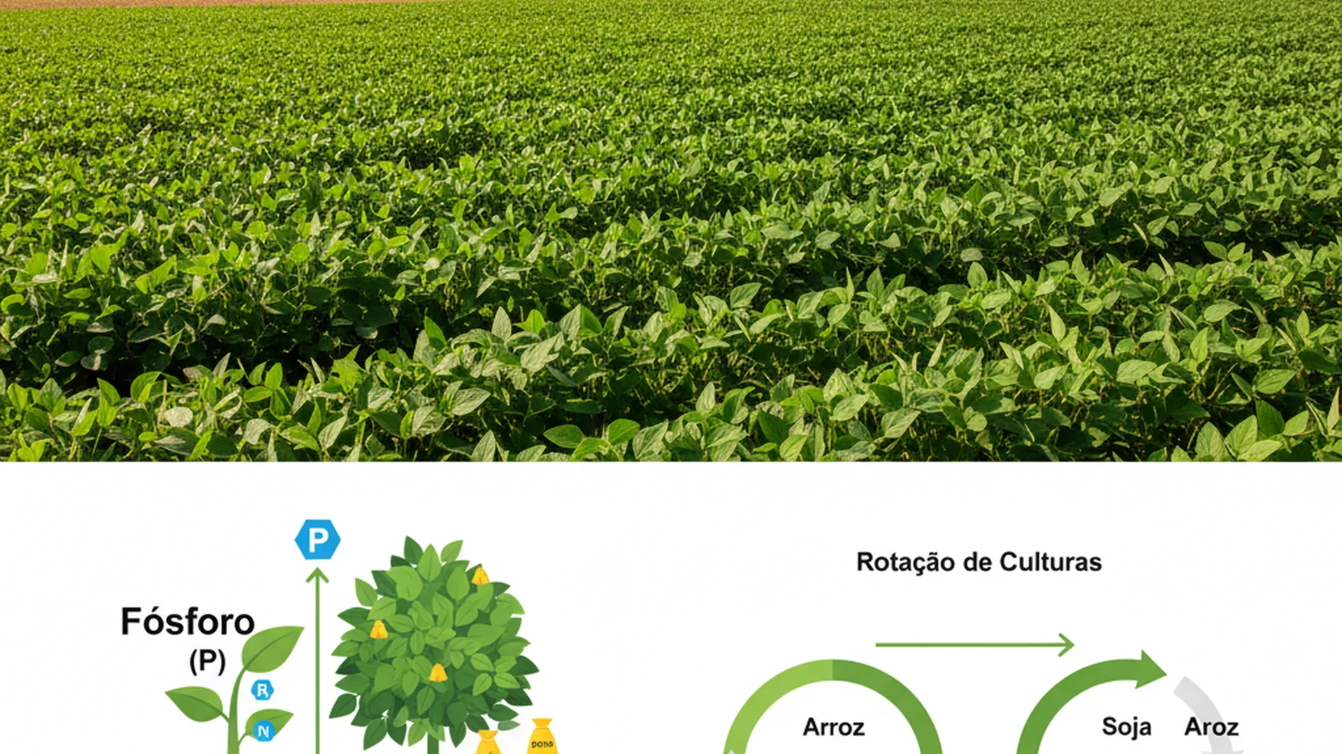 Adubação com Fósforo na Rotação Soja-Arroz: Como Garantir a Fertilidade do Solo