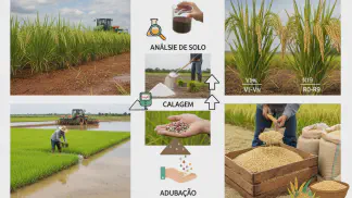 Miniatura do artigo de Gestão Agrícola: Adubação de Arroz: Guia Completo para Lavoura de Sequeiro e Irrigada