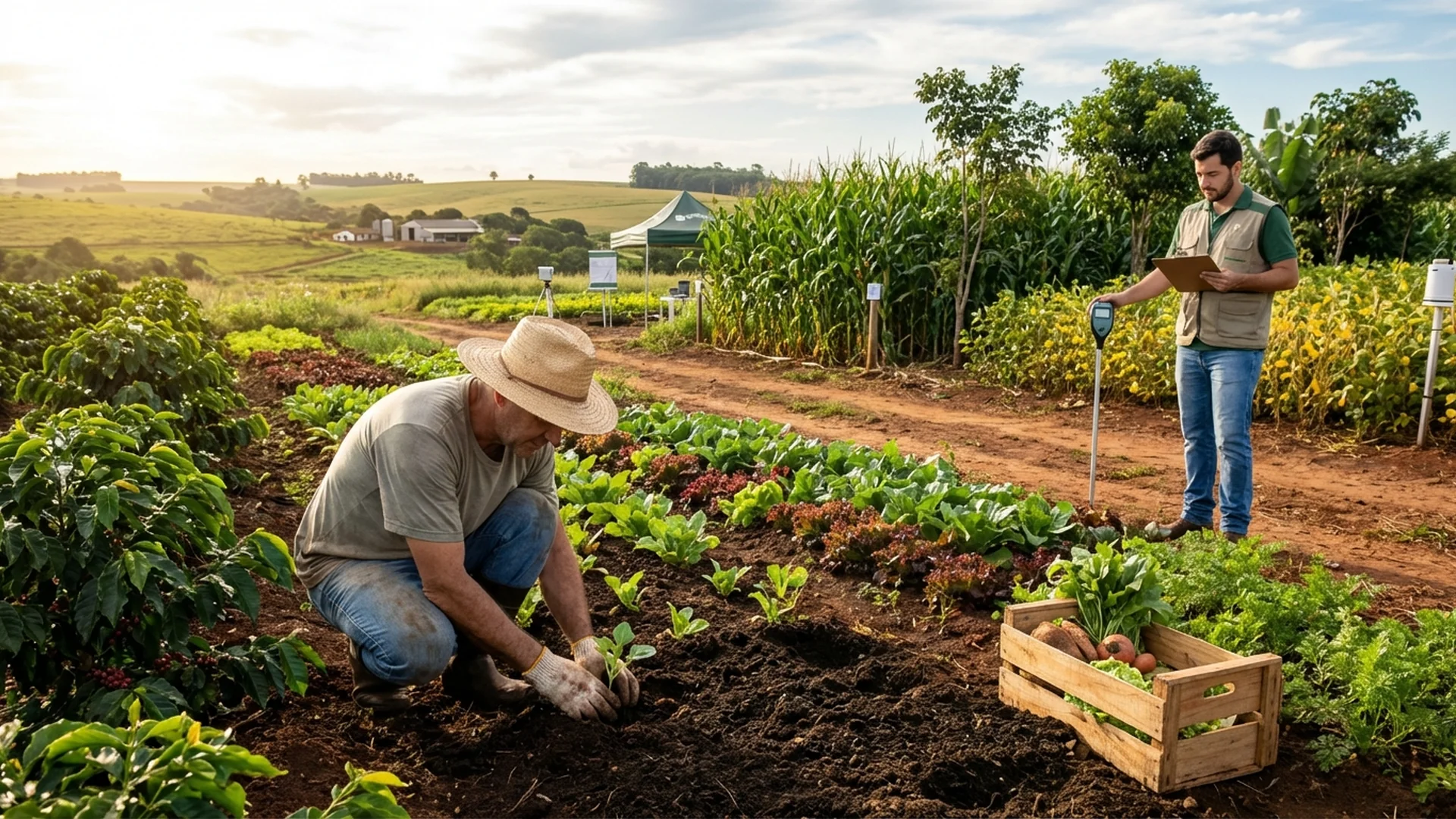 Imagem de destaque do artigo: Agroecologia e Orgânica: Qual a Diferença na Prática? [2025]