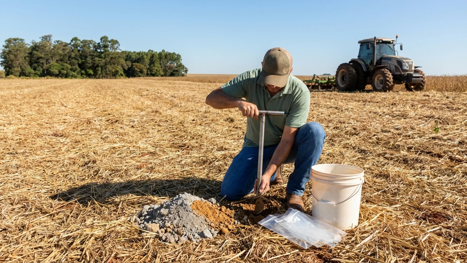 Imagem de destaque do artigo: Amostragem de Solo no Plantio Direto: Guia Completo [2025]