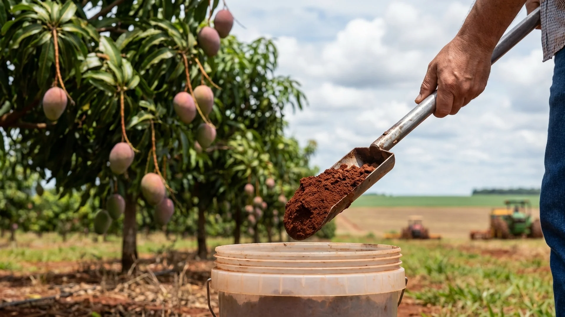 Imagem de destaque do artigo: Adubação da Manga: Guia Prático de Calagem e Nutrição [2025]