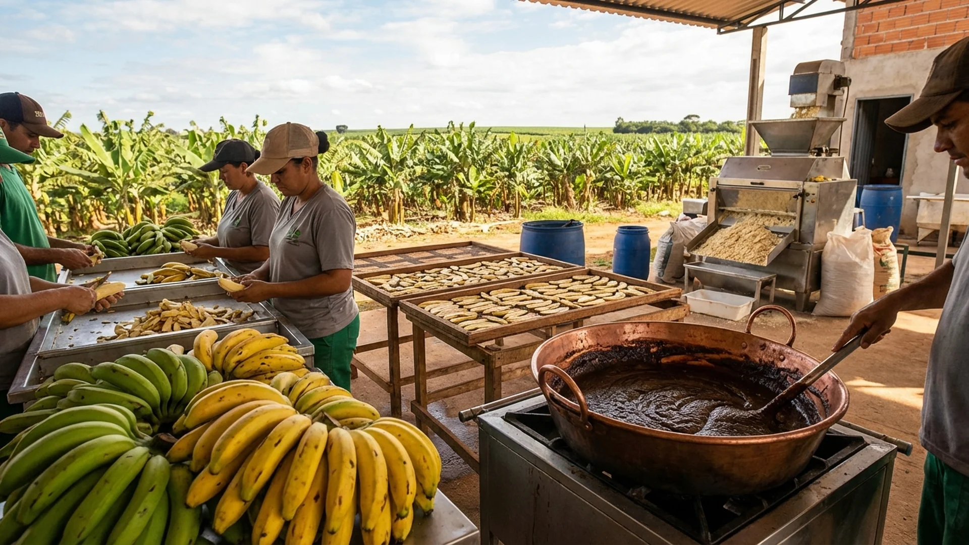 Imagem de destaque do artigo: Processamento de Banana: 5 Formas de Gerar Renda [2025]