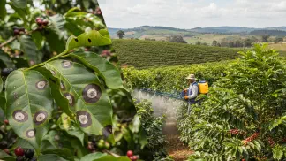 Miniatura do artigo de Manejo de Doencas: Cercosporiose no Café: Guia Completo para Identificar, Prevenir e Controlar