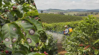Miniatura do artigo de Manejo de Doencas: Cercosporiose no Café: Guia Completo para Identificar, Prevenir e Controlar