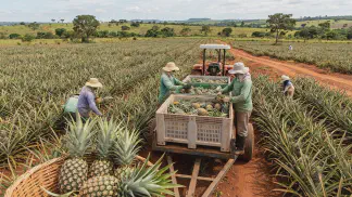 Miniatura do artigo de Gestão Agrícola: Colheita de Abacaxi: Guia do Ponto Ideal e Grau Brix [2025]