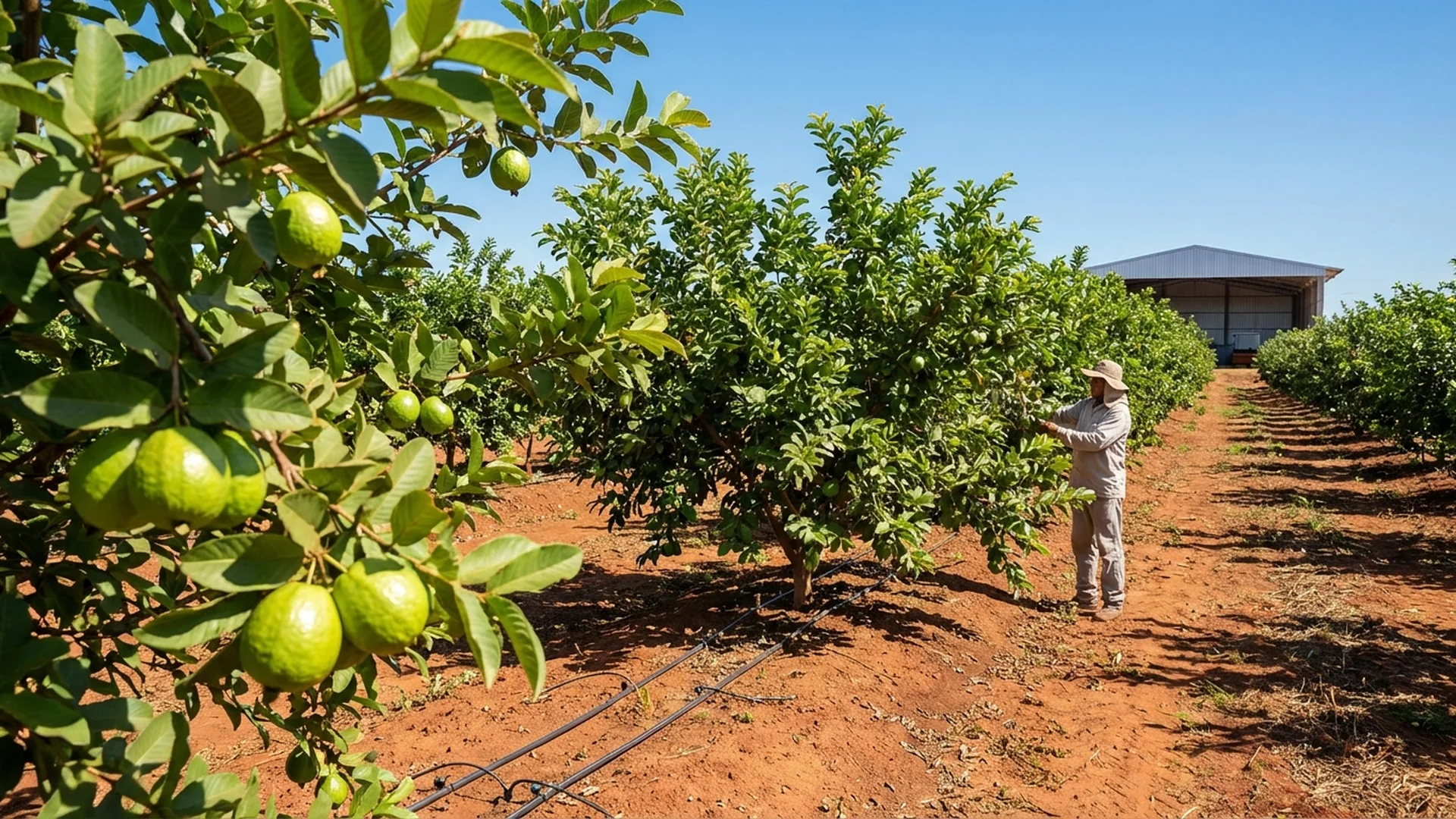 Imagem de destaque do artigo: Cultivo de Goiaba na Prática: 5 Passos Essenciais [2025]