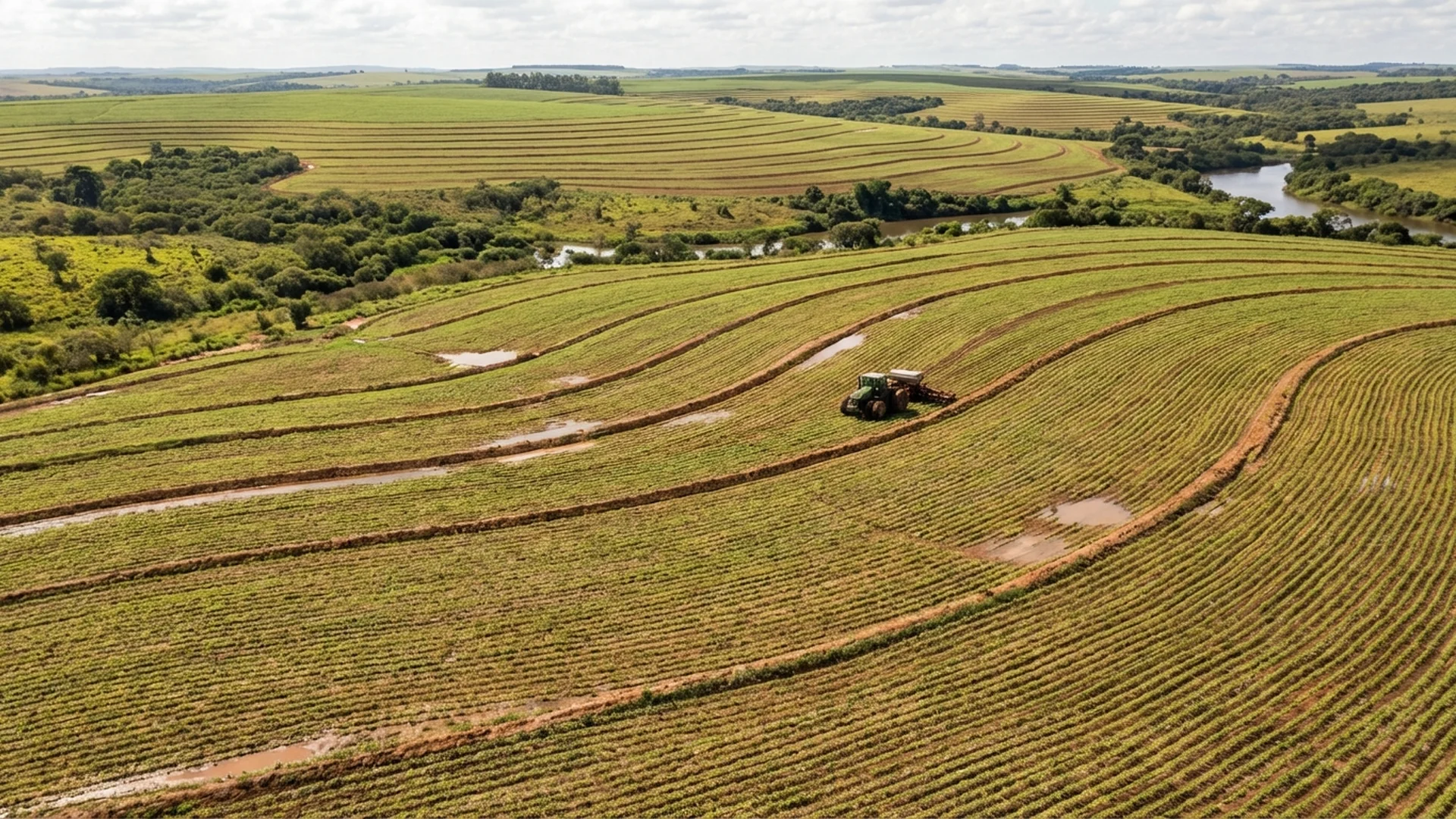 Imagem de destaque do artigo: Curva de Nível e Terraço: Como Reter Água e Adubo [2025]