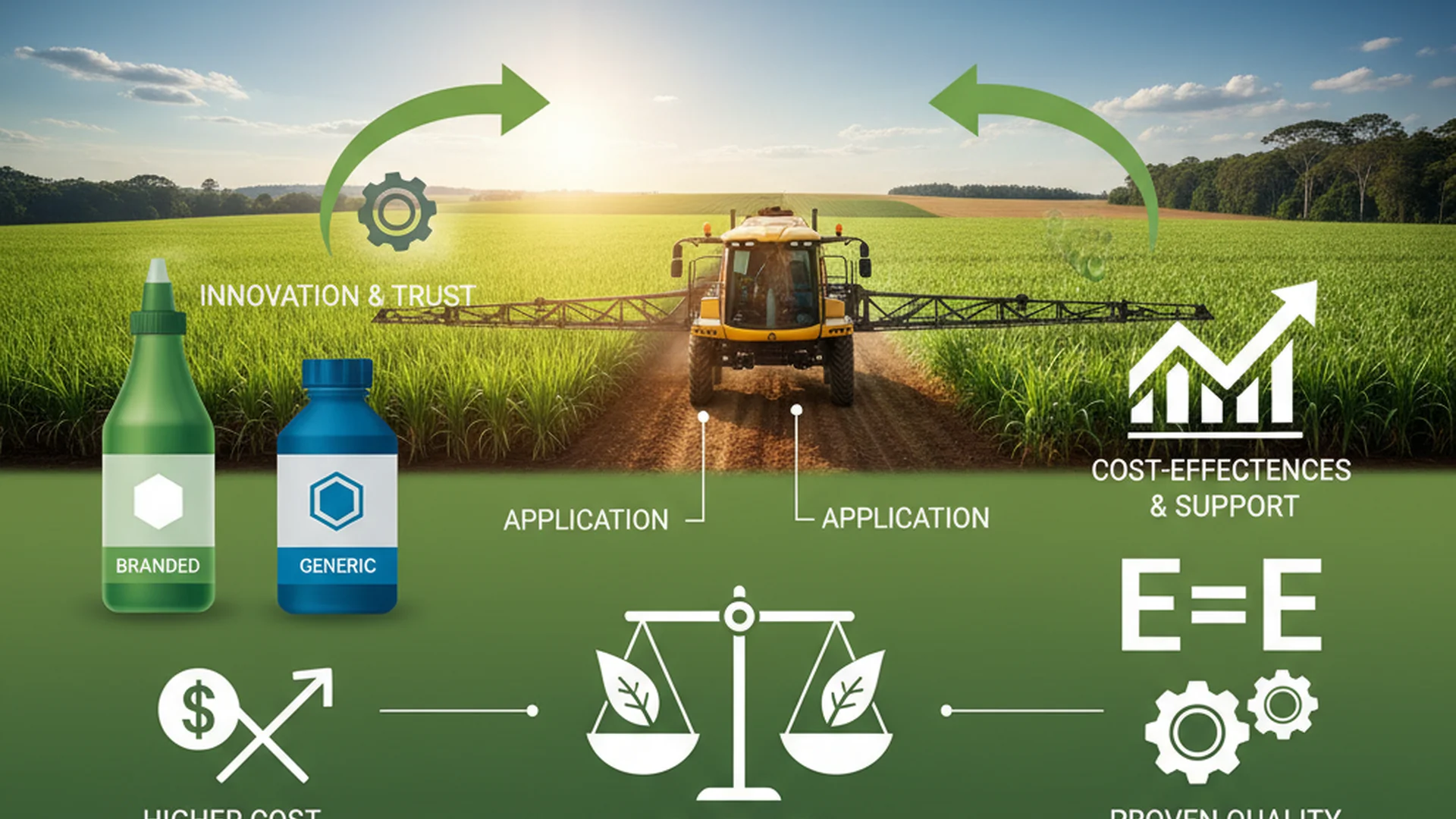 Defensivos Genéricos vs. de Marca: Qual a Melhor Escolha para Sua Lavoura?