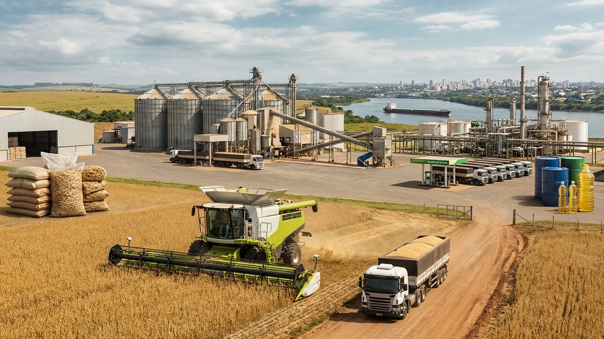 Imagem de destaque do artigo: Destino da Soja: Guia Completo sobre Óleo e Farelo [2025]