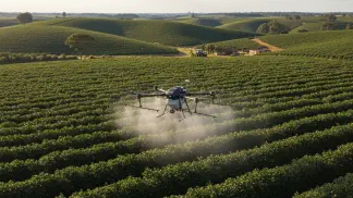 Miniatura do artigo de Agricultura de Precisão: Drones na Pulverização do Cafeeiro: Guia Completo de Vantagens e Desafios