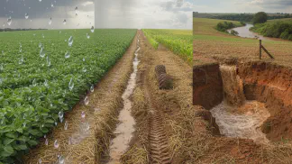 Miniatura do artigo de Gestão Agrícola: Erosão Hídrica: Como Proteger Sua Lavoura do Excesso de Chuva