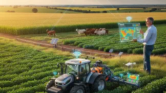 Miniatura do artigo de Agricultura de Precisão: Fazenda Inteligente: 5 Ferramentas Essenciais para Modernizar sua Propriedade