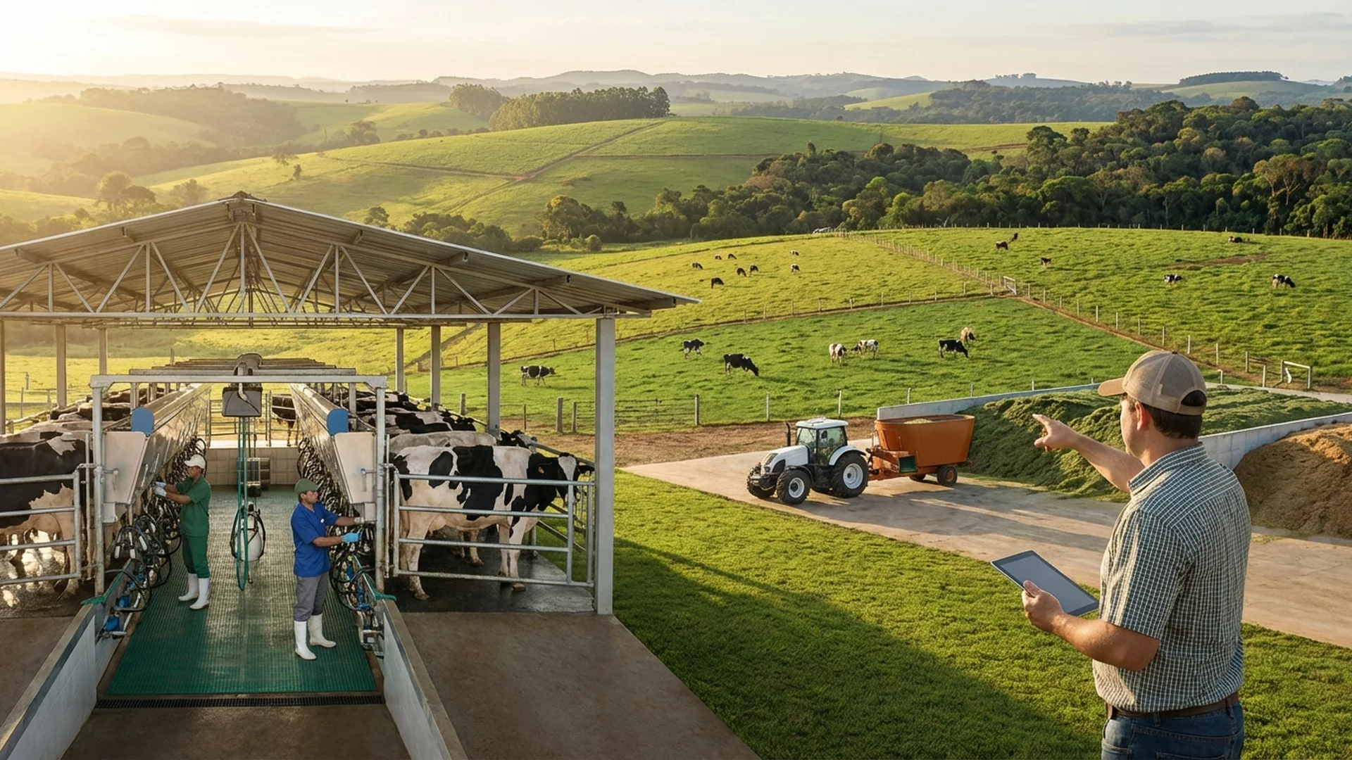 Imagem de destaque do artigo: Gestão Financeira Leiteira: 4 Passos para Ter Lucro [2025]