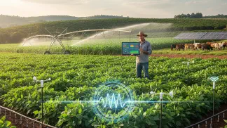 Miniatura do artigo de Agricultura de Precisão: Irrigação Inteligente: Água Eficiente e Maior Produtividade