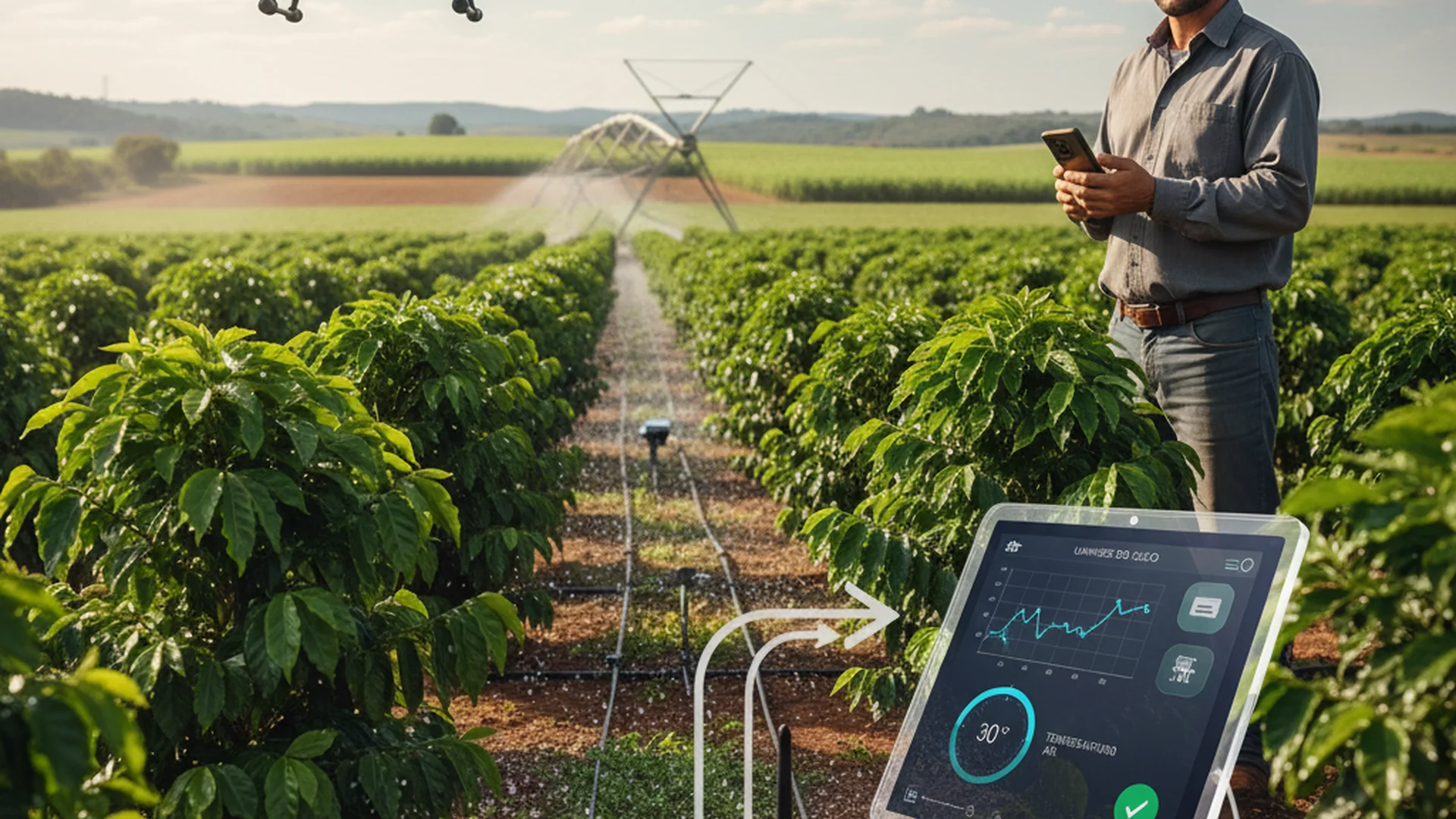 Irrigação Inteligente: O Guia Completo para Produzir Mais com Menos Água