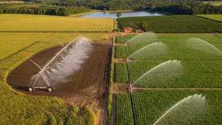 Miniatura do artigo de Gestão Agrícola: Irrigação por Aspersão: O Guia Completo do Convencional ao Pivô Central