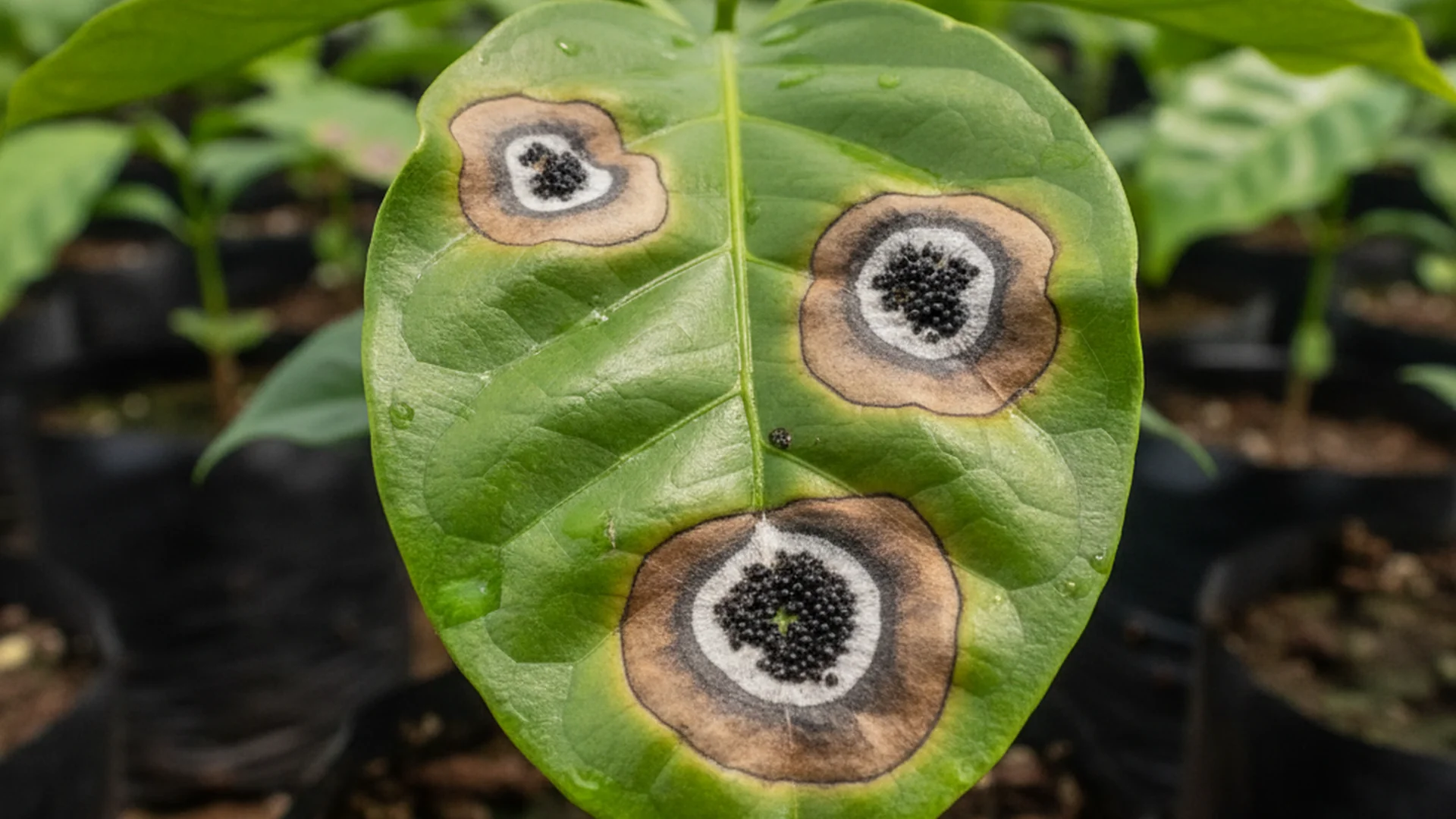 Mancha de Mirotécio no Café: Guia para Identificar e Proteger suas Mudas