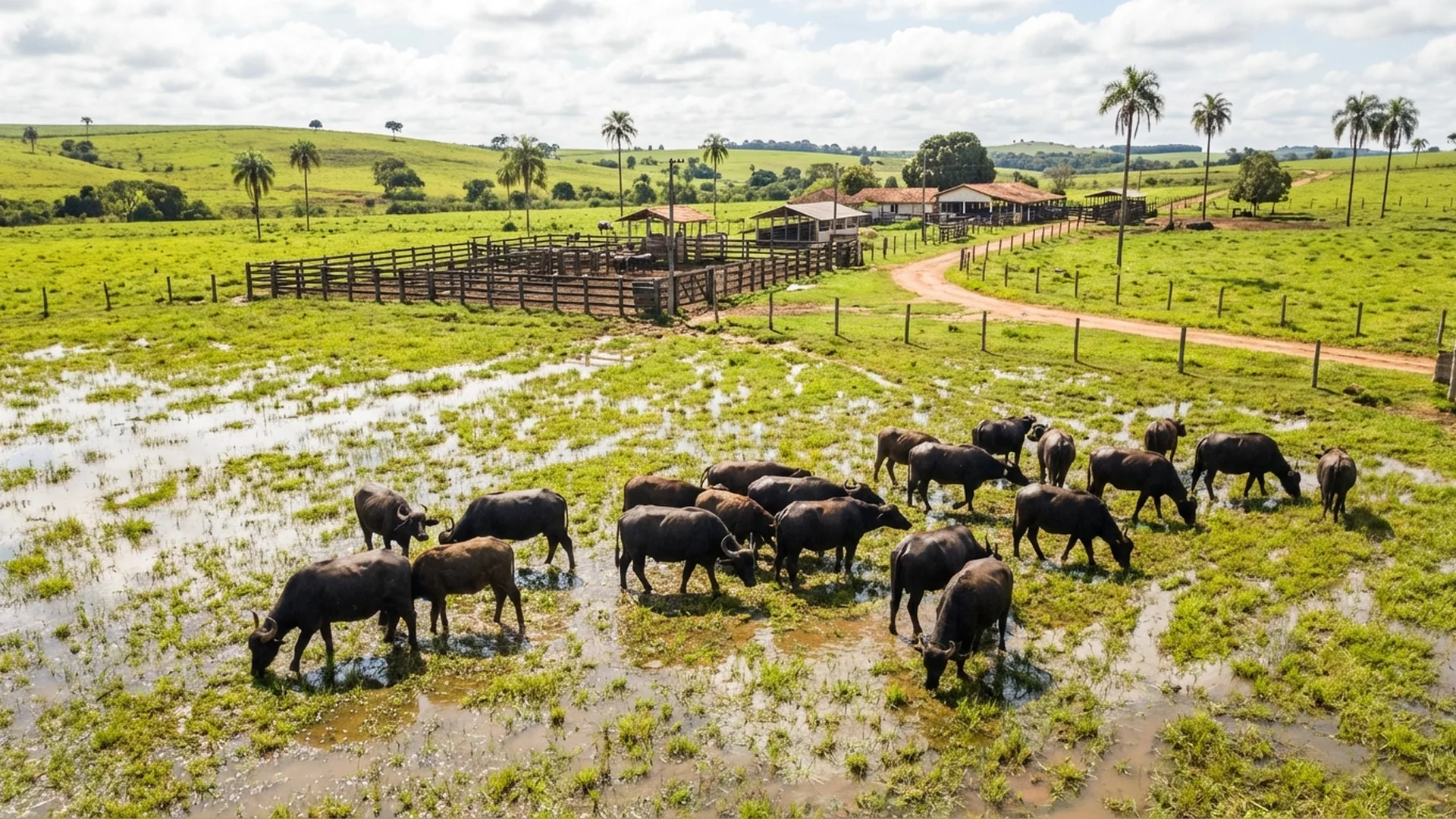 Imagem de destaque do artigo: Manejo de Búfalos: Guia Completo de Criação e Lucro [2025]