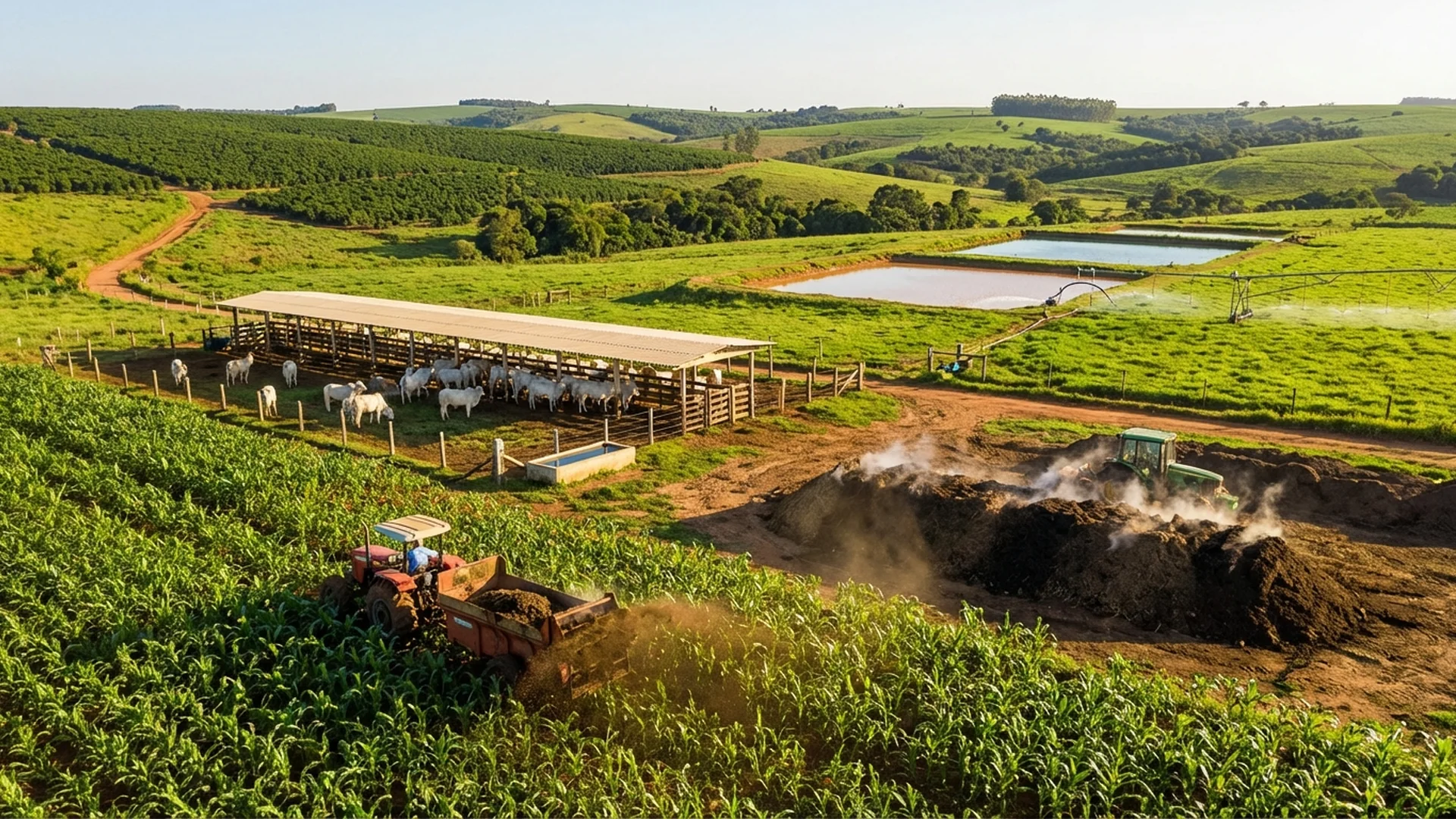 Imagem de destaque do artigo: Manejo de Esterco: Guia Prático para Adubo Orgânico [2025]