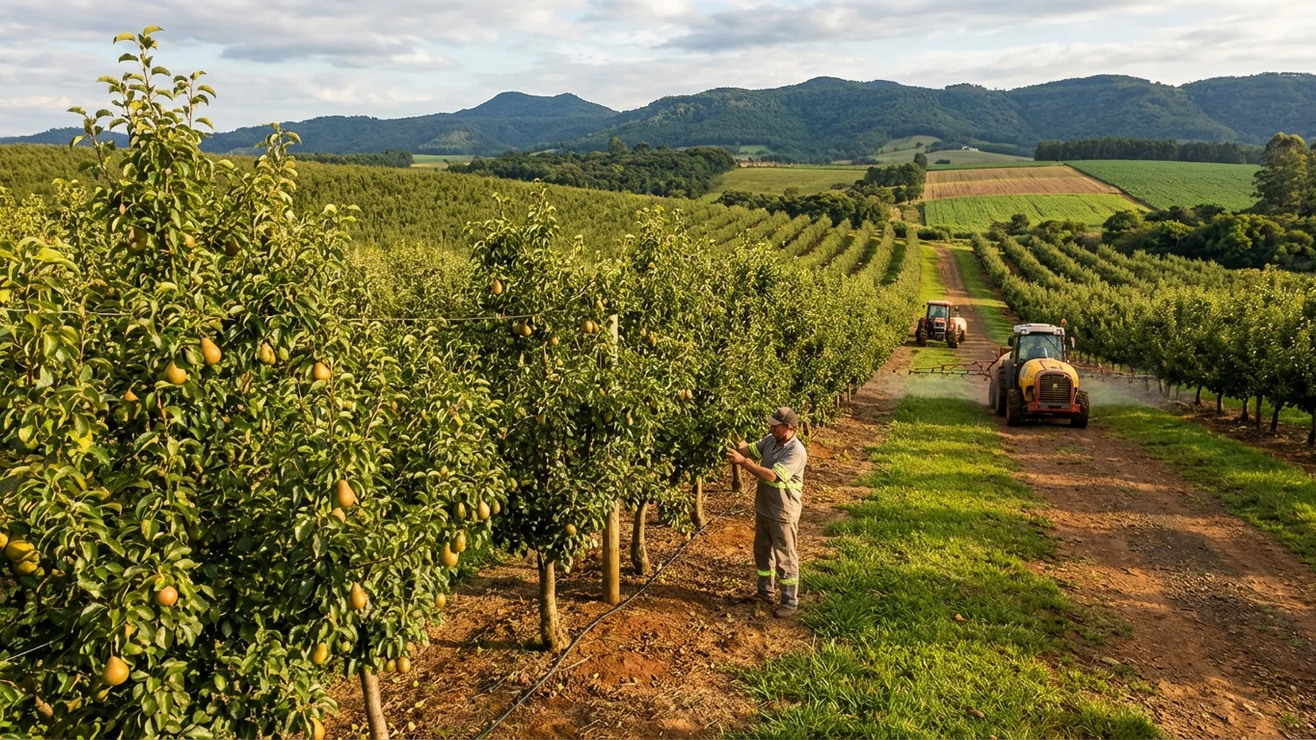 Imagem de destaque do artigo: Manejo da Pereira: Guia Prático de Pragas e Doenças [2025]