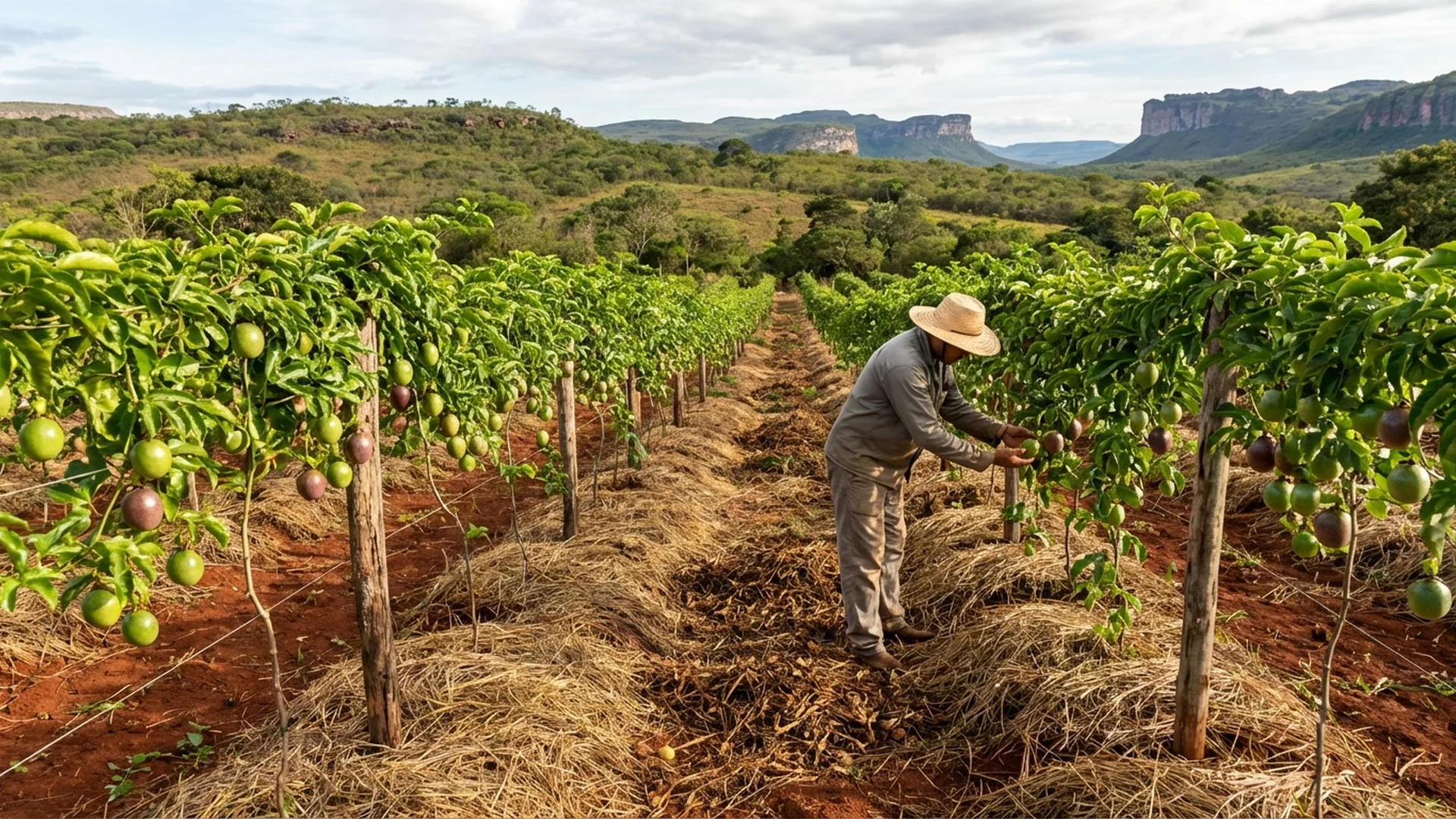 Imagem de destaque do artigo: Maracujá Orgânico na Prática: 7 Passos para o Lucro [2025]