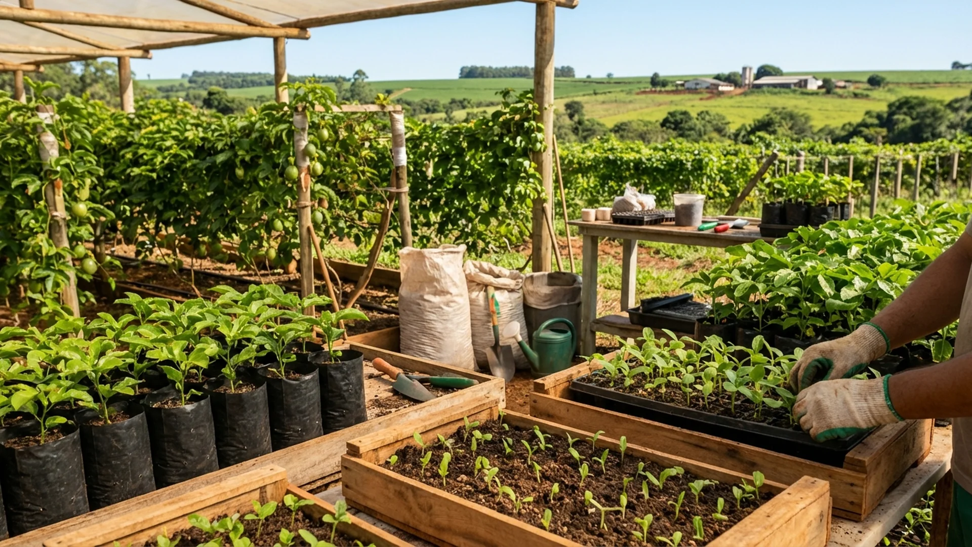 Imagem de destaque do artigo: Maracujá: Semente ou Muda? Guia Prático de Plantio [2025]