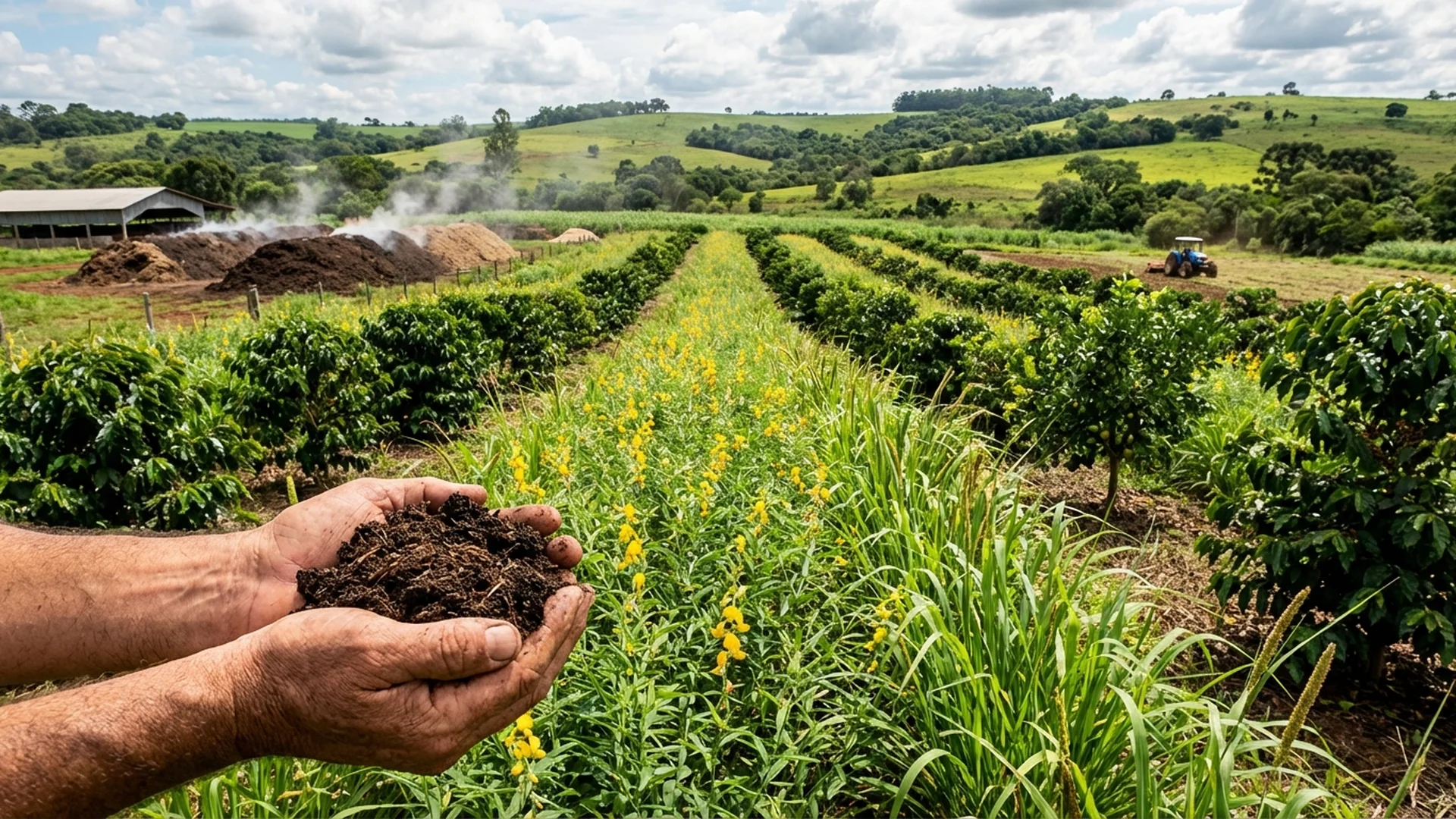 Imagem de destaque do artigo: Matéria Orgânica do Solo: Guia da Adubação Verde [2025]