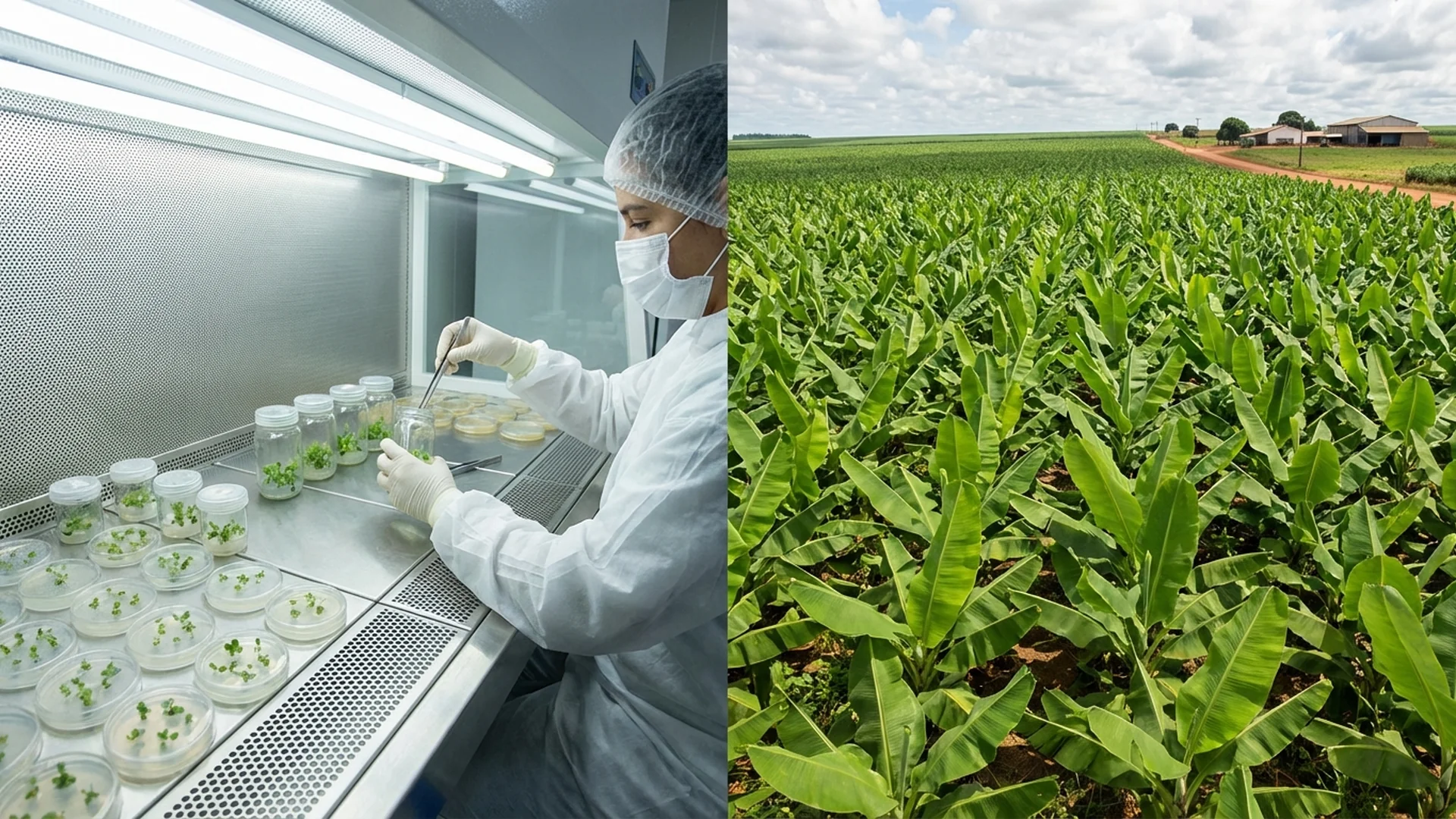 Imagem de destaque do artigo: Micropropagação de Banana: Guia Completo de Produção [2025]