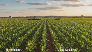 Miniatura do artigo de Gestão Agrícola: Milho Híbrido: Como Escolher o Tipo Certo e Aumentar Produtividade