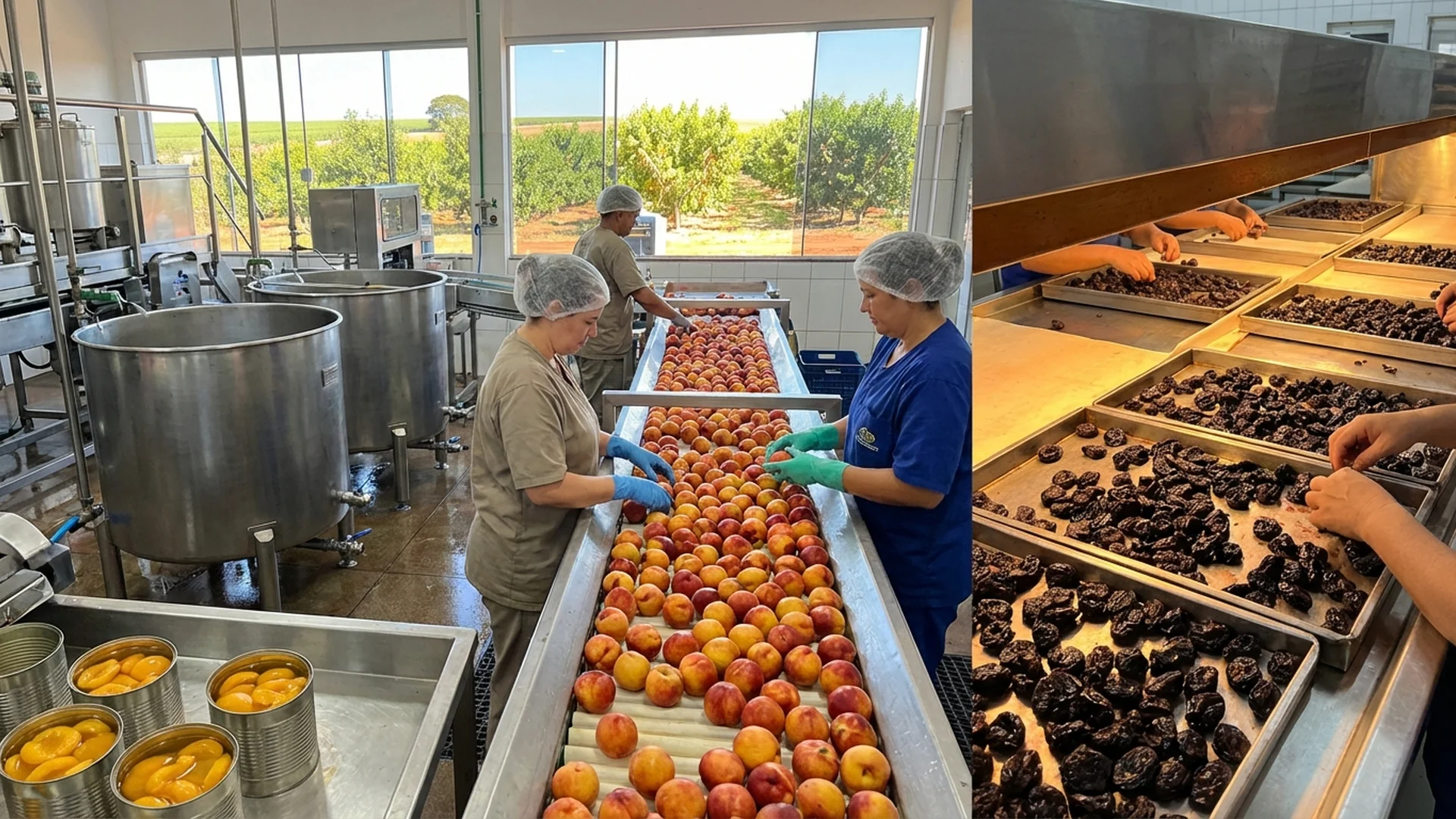 Imagem de destaque do artigo: Pêssego, Nectarina e Ameixa: Mercado e Processamento [2025]