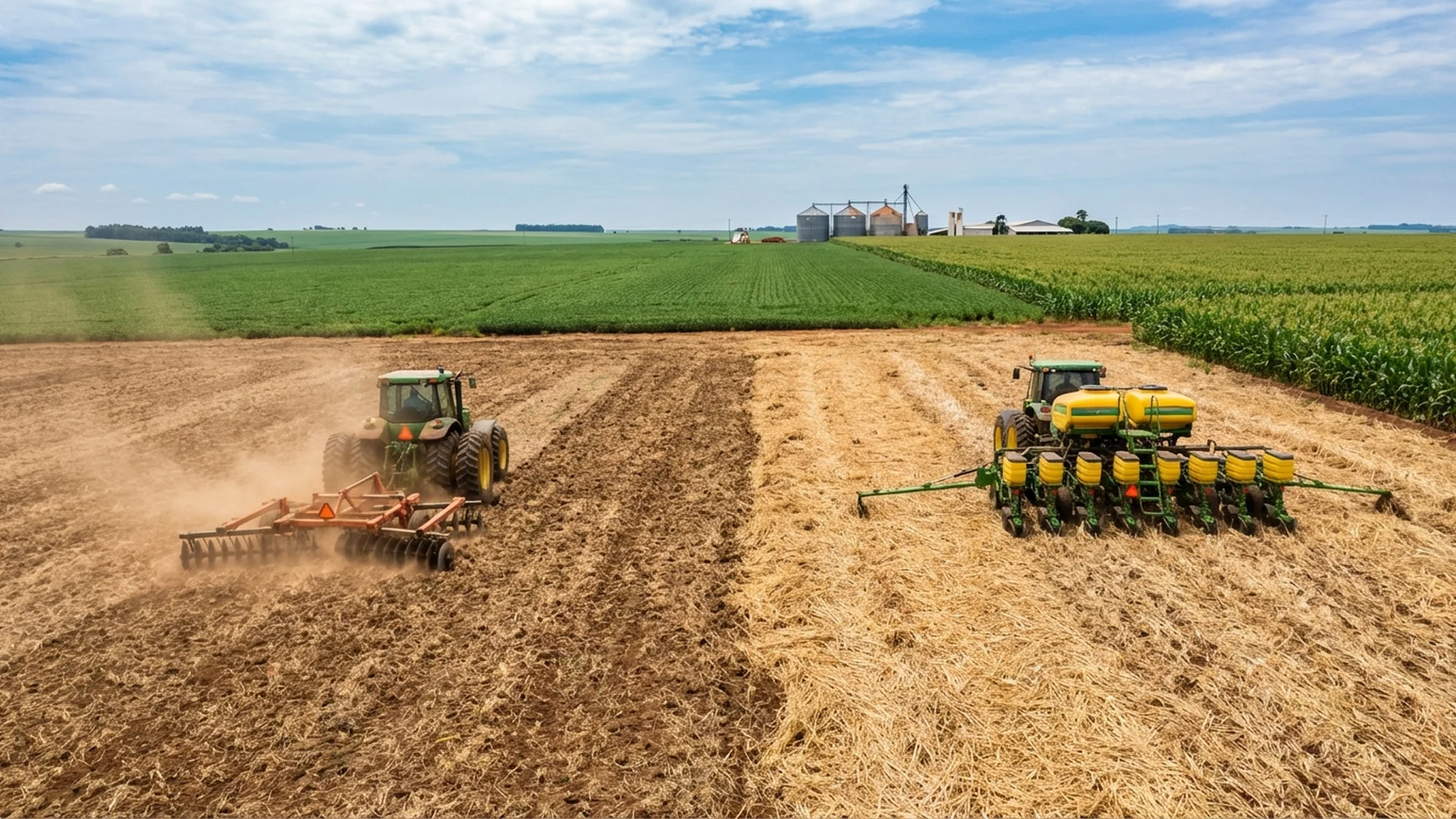 Imagem de destaque do artigo: Plantio Direto vs Convencional: Qual Dá Mais Lucro? [2025]