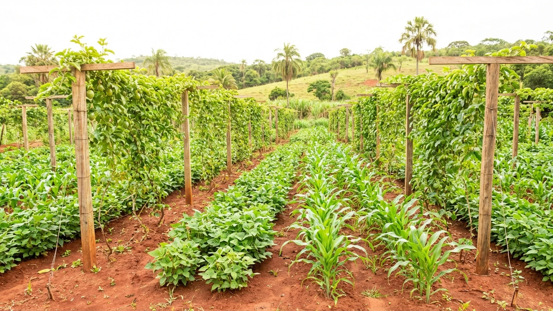 Imagem de destaque do artigo: Policultivo de Maracujá: Como Lucrar com Consórcio [2025]