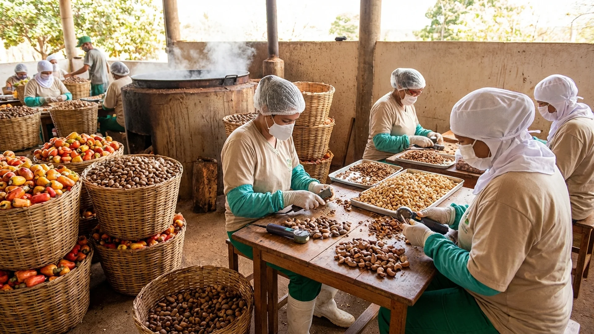 Imagem de destaque do artigo: Processamento de Caju: Guia Prático para Lucrar Mais [2025]