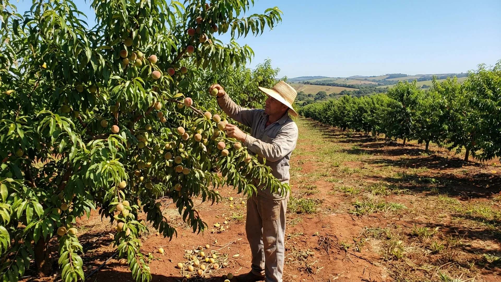 Imagem de destaque do artigo: Raleio de Pêssego, Ameixa e Nectarina: Guia Prático [2025]