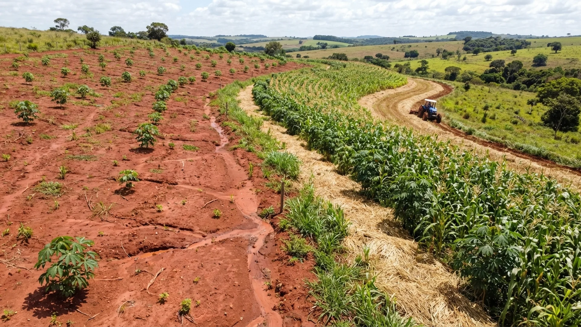 Imagem de destaque do artigo: Manejo do Solo na Mamona: 5 Dicas contra a Erosão [2025]