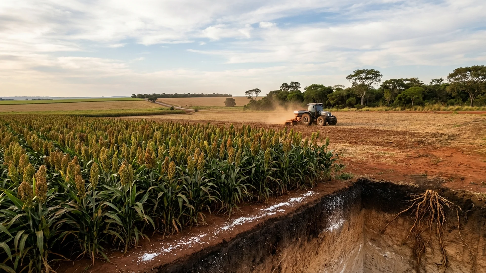 Imagem de destaque do artigo: Adubação do Sorgo na Prática: 5 Passos Essenciais [2025]