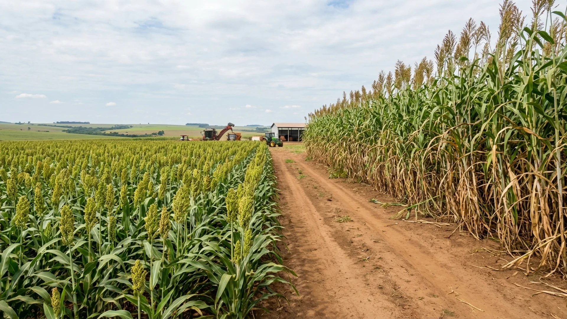 Imagem de destaque do artigo: Sorgo Sacarino ou Biomassa: Guia Completo de Manejo [2025]