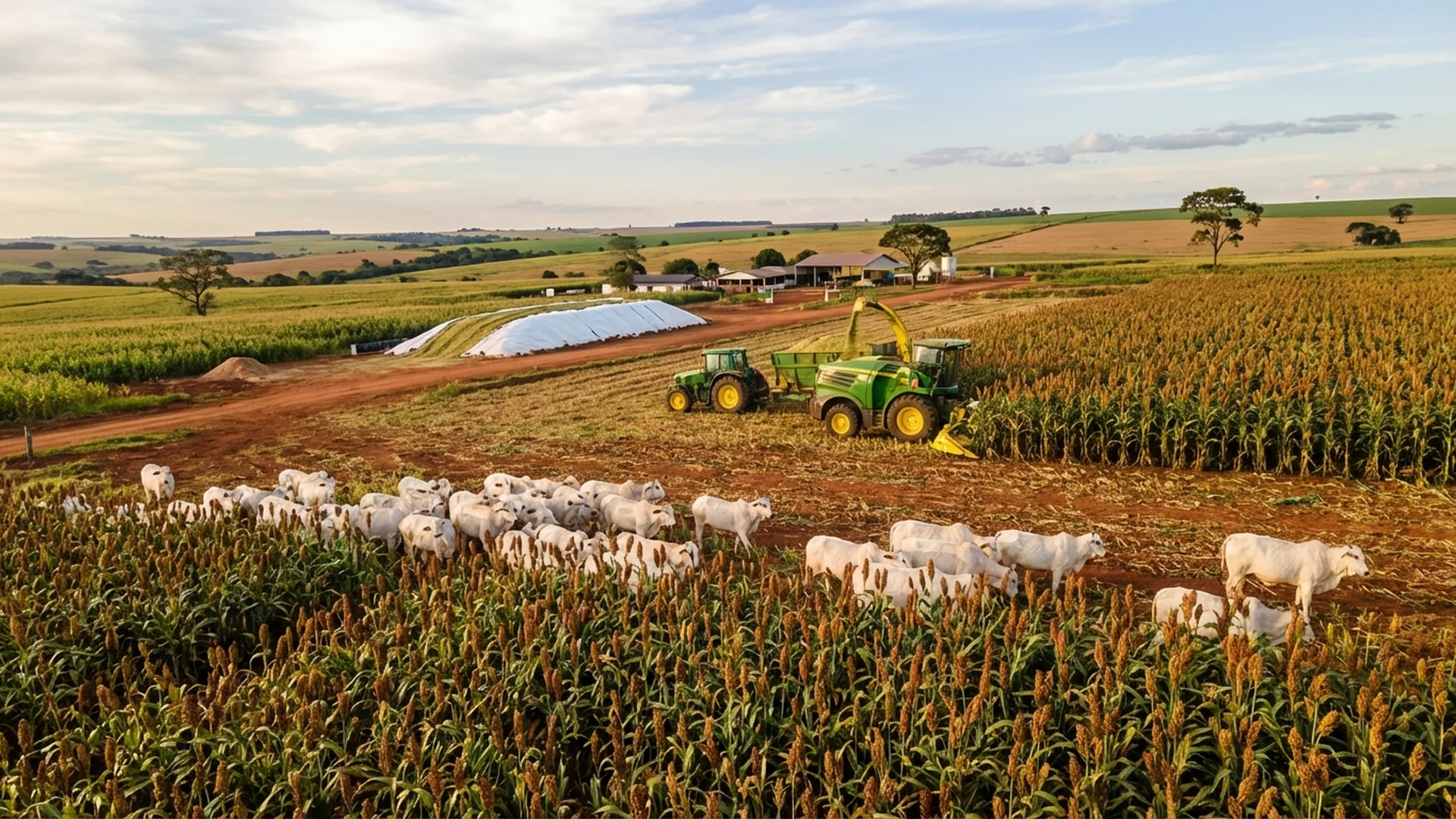Imagem de destaque do artigo: Sorgo ou Milho na Nutrição Animal: Guia Definitivo [2025]