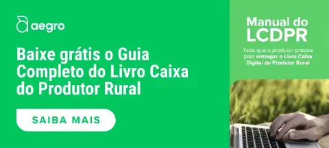 captura de tela do Anotador no sistema de gestão rural Aegro, documentação do Livro Caixa Digital do Produtor Rural LCDPR