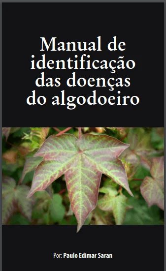 a capa de uma publicação técnica intitulada ‘Manual de identificação das doenças do algodoeiro’, de autoria de