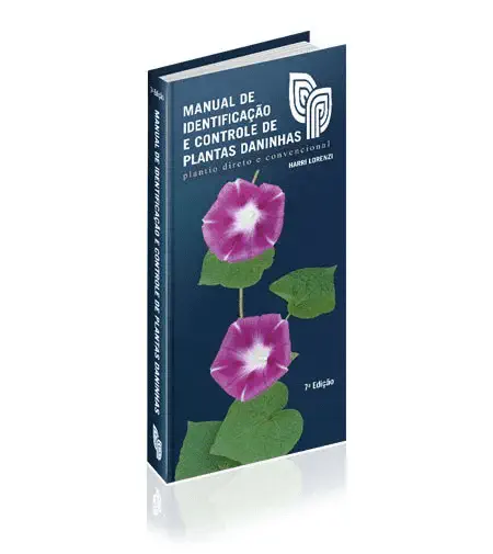 a capa da 7ª edição do livro 'Manual de Identificação e Controle de Plantas Daninhas', de autoria de Harri Lorenzi.