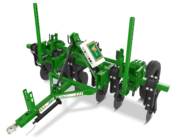 subsolador agrícola, modelo Veris CF da marca Stara, apresentado em um fundo transparente. O equipamento po